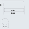 Falmec Okap SOFFIO Circle.Tech  CSAI58.E0P7#ZZZF461F