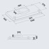 Falmec Okap NUVOLA 140  CNUI40.E1P2#ZZZB400F