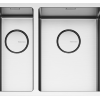 Falmec Zlewozmywak dwukomorowy COMO 18+31 Inox  SCO1831F.00#SSF