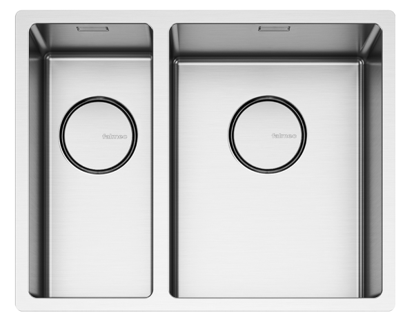 Falmec Zlewozmywak dwukomorowy COMO 18+31 Inox  SCO1831F.00#SSF