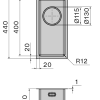 Falmec Zlewozmywak COMO 18 Inox  SCO1800U.00#SSF