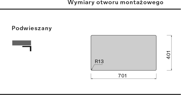 Falmec Zlewozmywak COMO 70 PVD Oro (złoty)  SCO7000F.00#PGF