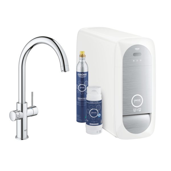 Grohe  GROHE Blue Home Zestaw startowy z wylewką w kształcie C