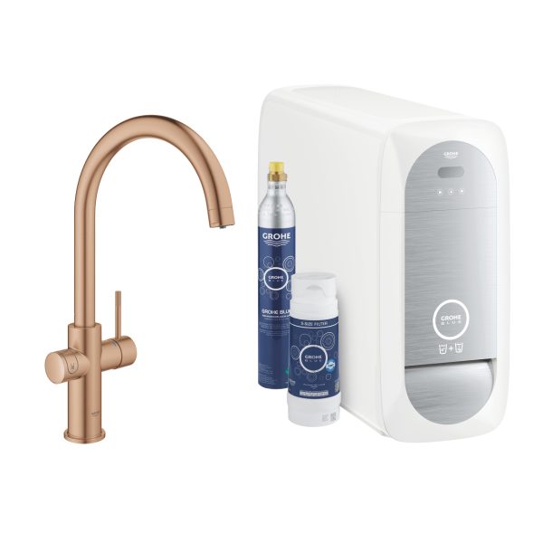 Grohe  GROHE Blue Home Zestaw startowy z wylewką w kształcie C