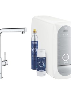 Grohe  GROHE Blue Home Zestaw startowy z wyciąganą wylewką w kształcie L