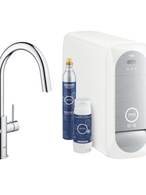 Grohe  GROHE Blue Home Zestaw startowy z wyciąganą wylewką w kształcie C