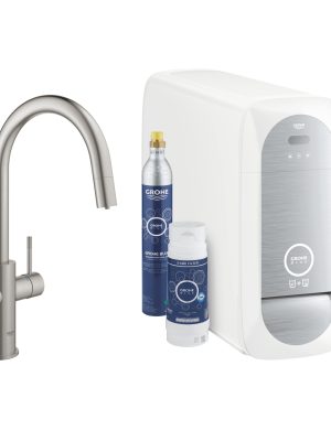 Grohe  GROHE Blue Home Zestaw startowy z wyciąganą wylewką w kształcie C