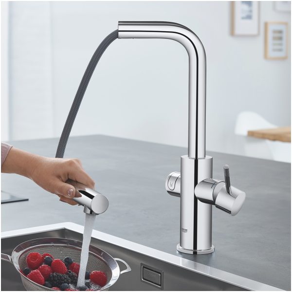 Grohe  GROHE Blue Home Zestaw startowy z wyciąganą wylewką w kształcie C