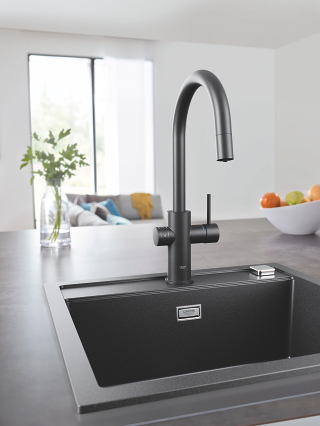 Grohe  GROHE Blue Home Zestaw startowy z wyciąganą wylewką w kształcie C