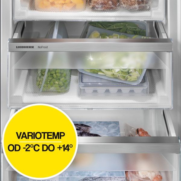 Liebherr  Zintegrowana chłodziarko-zamrażarka z systemem EasyFresh i NoFrost